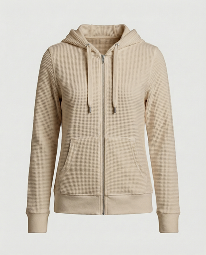 Checked women's leisure jacket