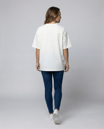 Oversized women's cotton T-shirt