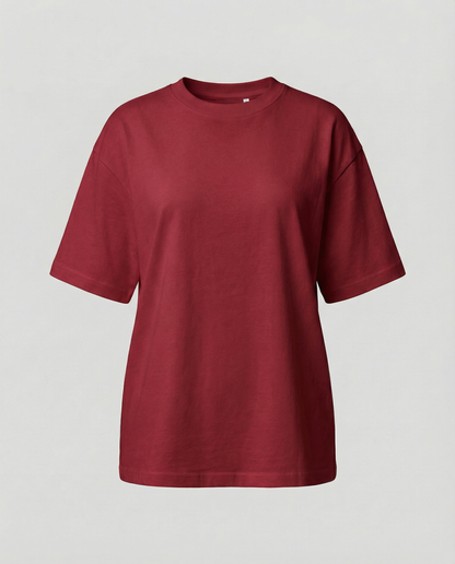 Oversized women's cotton T-shirt