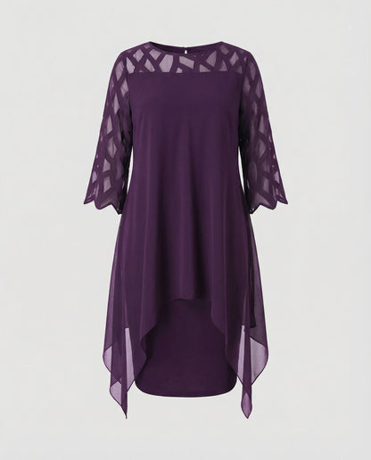 Elegant plus size midi dress