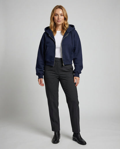 Oversize Sweatshirt Zipper