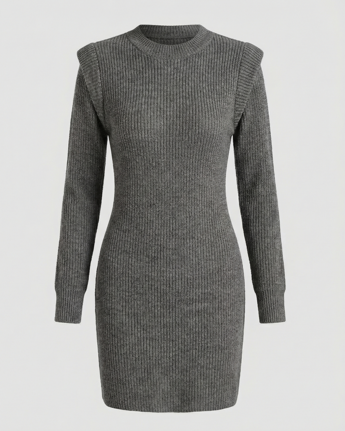 Elegant Figure-Hugging Knitted Midi Dress