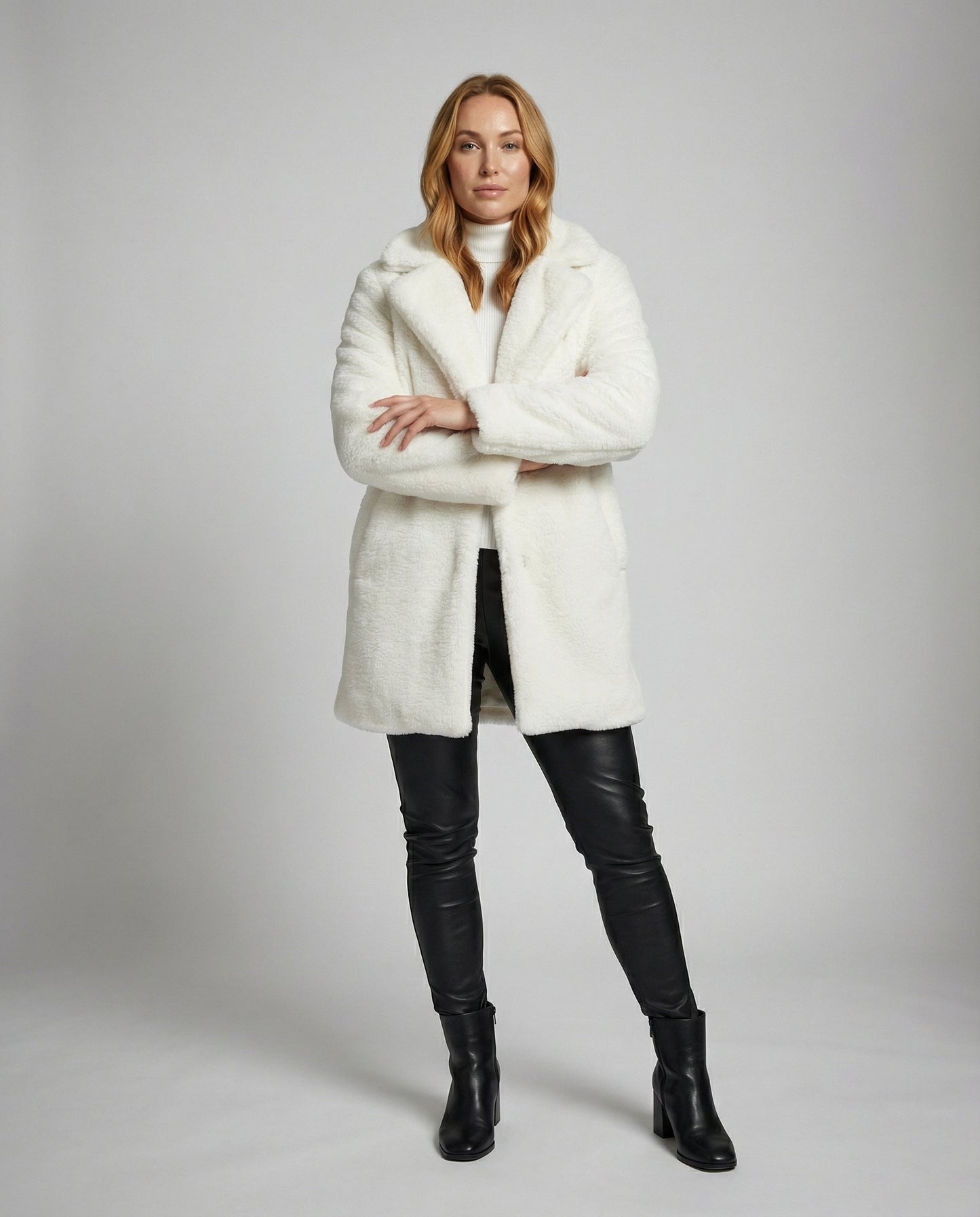 Faux Fur Winter Jacket Women
