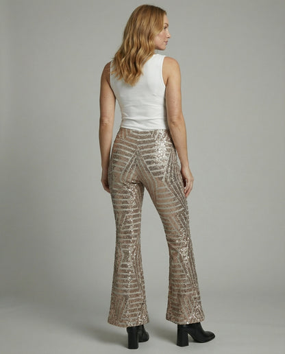 Sparkling Glitter Flare Pants