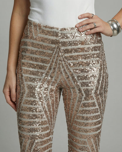 Sparkling Glitter Flare Pants
