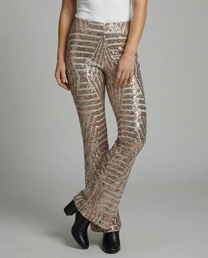 Sparkling Glitter Flare Pants