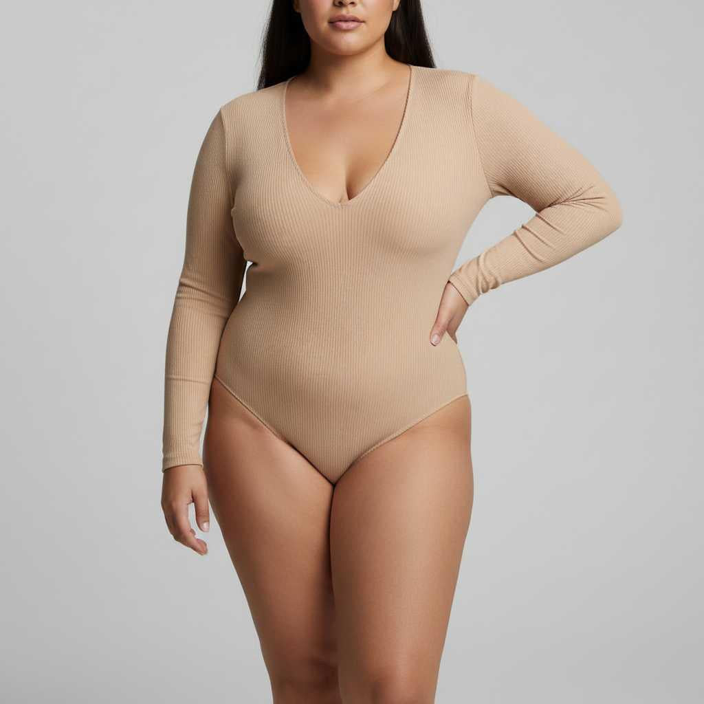 Seamless Long Sleeve Bodysuit | Women's Shapewear Body Suit 2