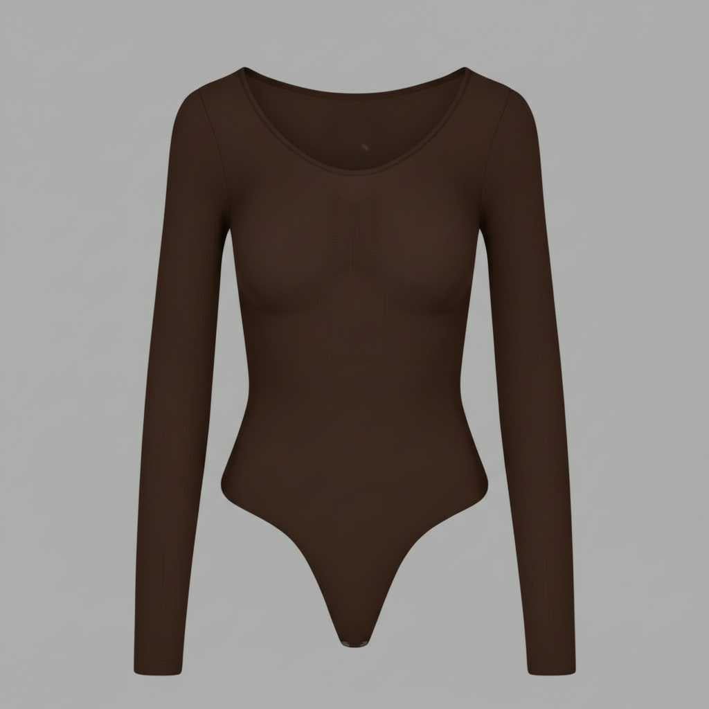 Seamless Long Sleeve Bodysuit | Women's Shapewear Body Suit 3