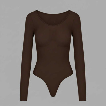 Seamless Long Sleeve Bodysuit | Women's Shapewear Body Suit 3
