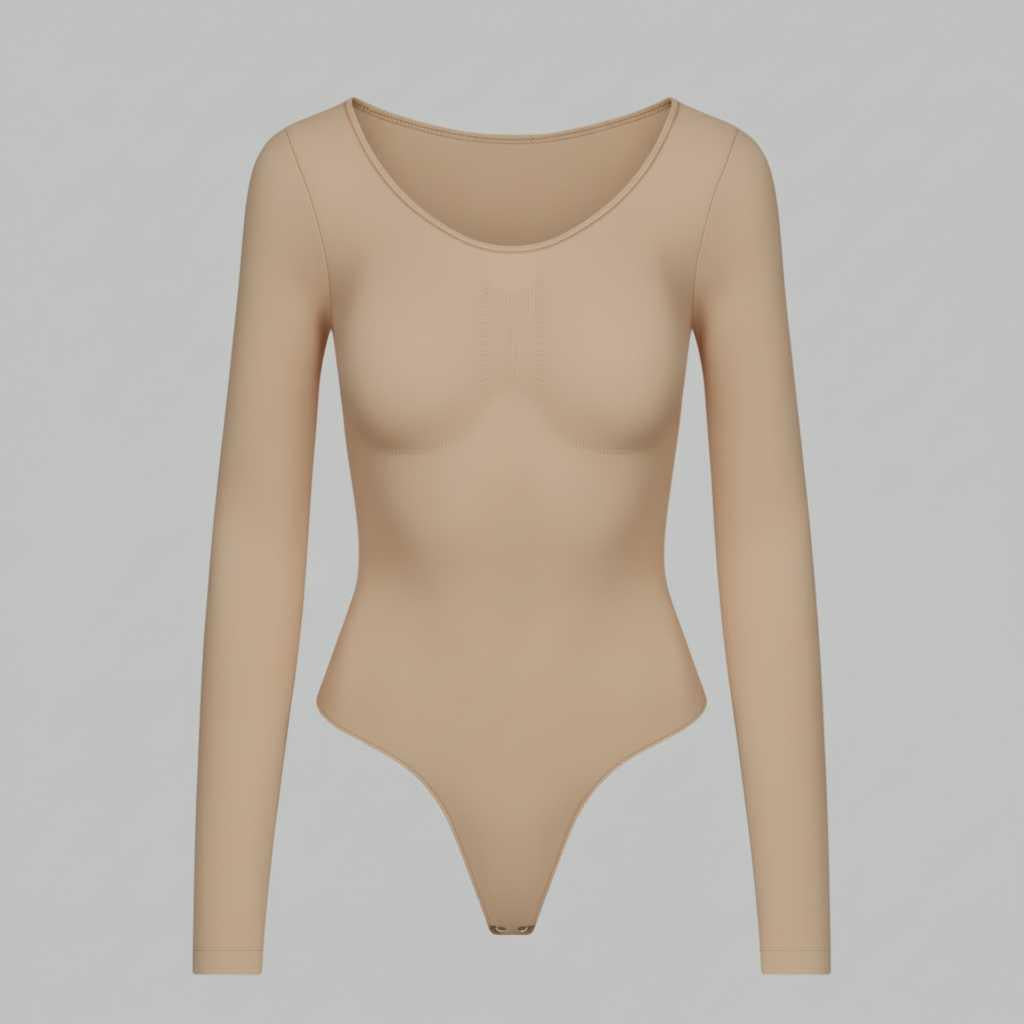 Seamless Long Sleeve Bodysuit | Women's Shapewear Body Suit 4