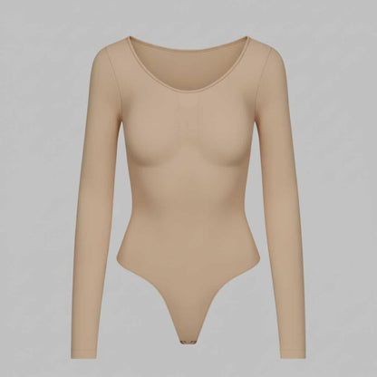 Seamless Long Sleeve Bodysuit | Women's Shapewear Body Suit 4