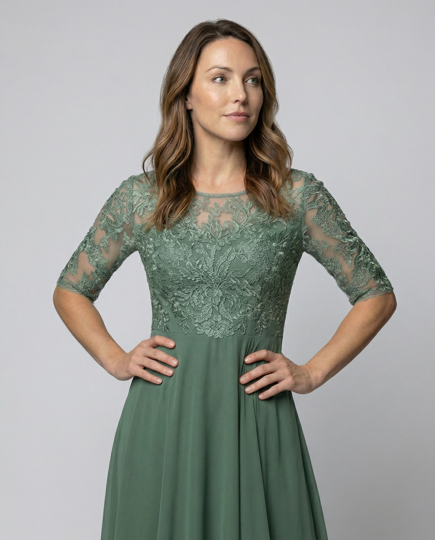 Airy Elegant Midi Dress