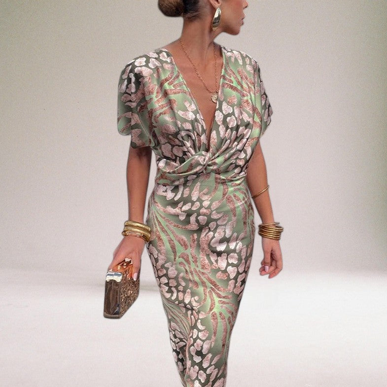 Twisted V-Neck Maxi Dress | Women's Formal Dress 1