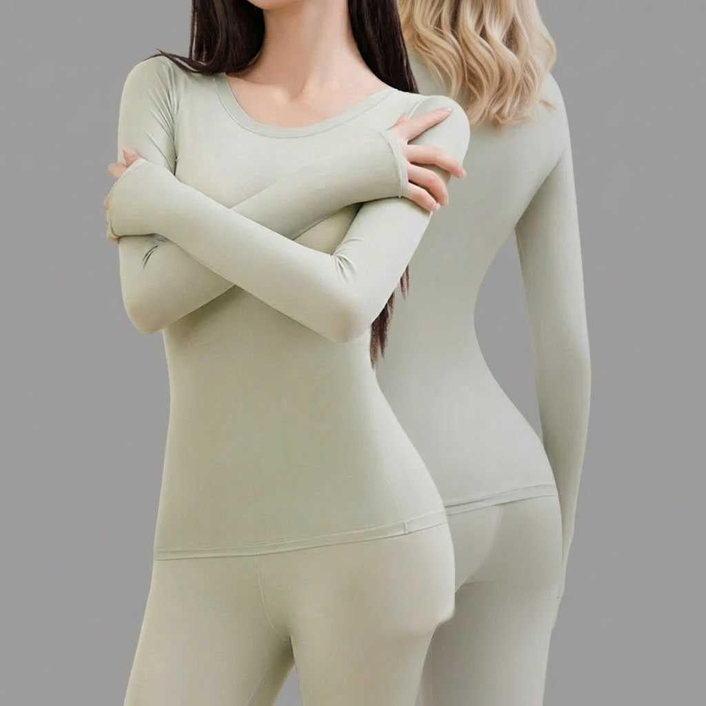 Ultrathin Thermal Underwear Set | Women's Plus Size Long Underwear 2