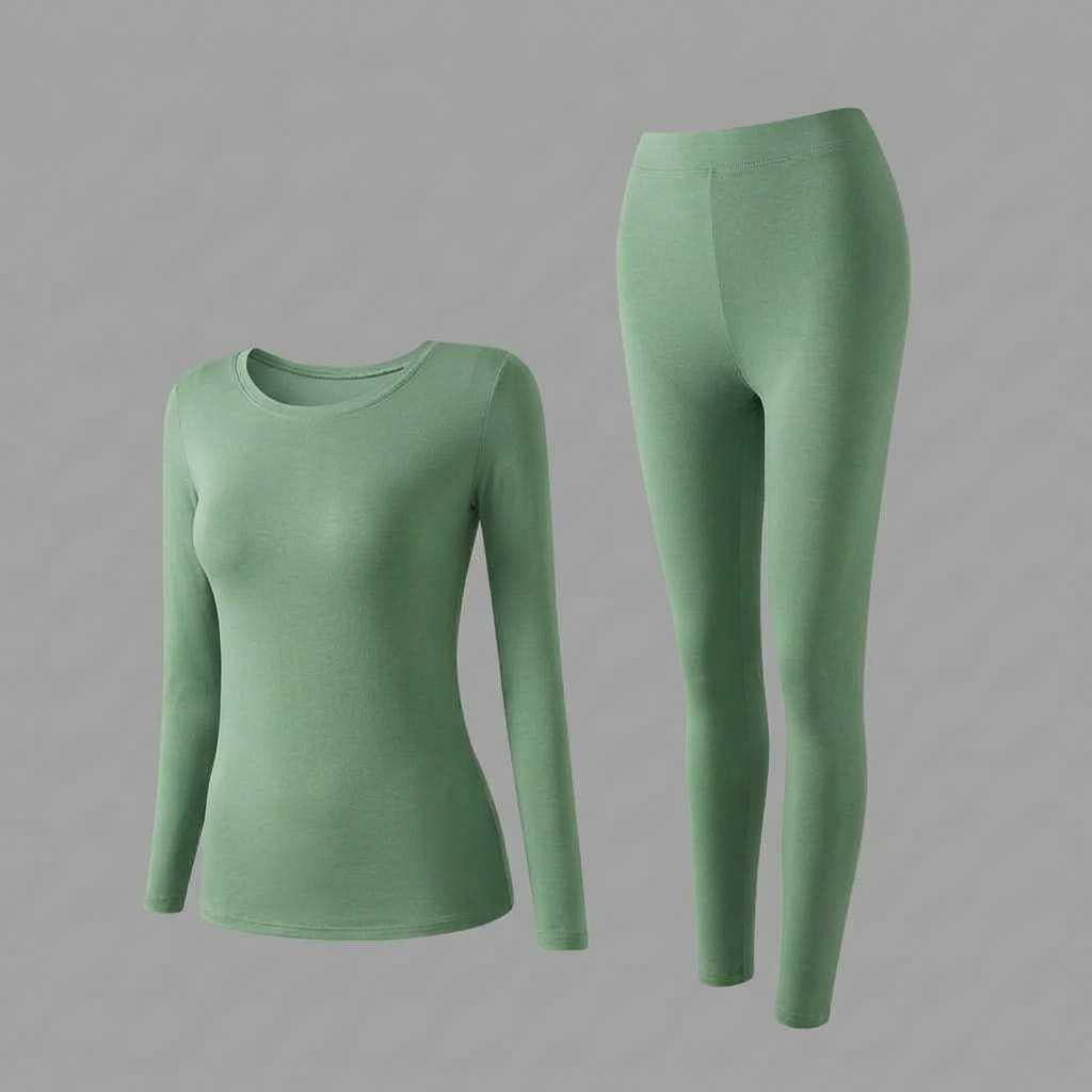 Ultrathin Thermal Underwear Set | Women's Plus Size Long Underwear 4