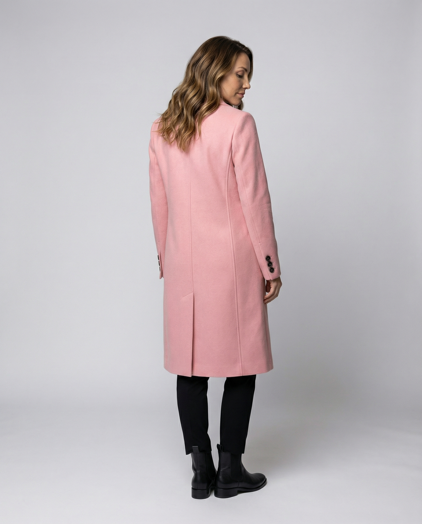 Stylish women's winter coat luxurious
