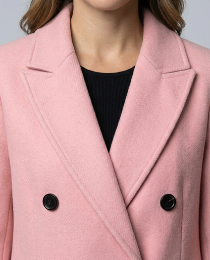 Stylish women's winter coat luxurious