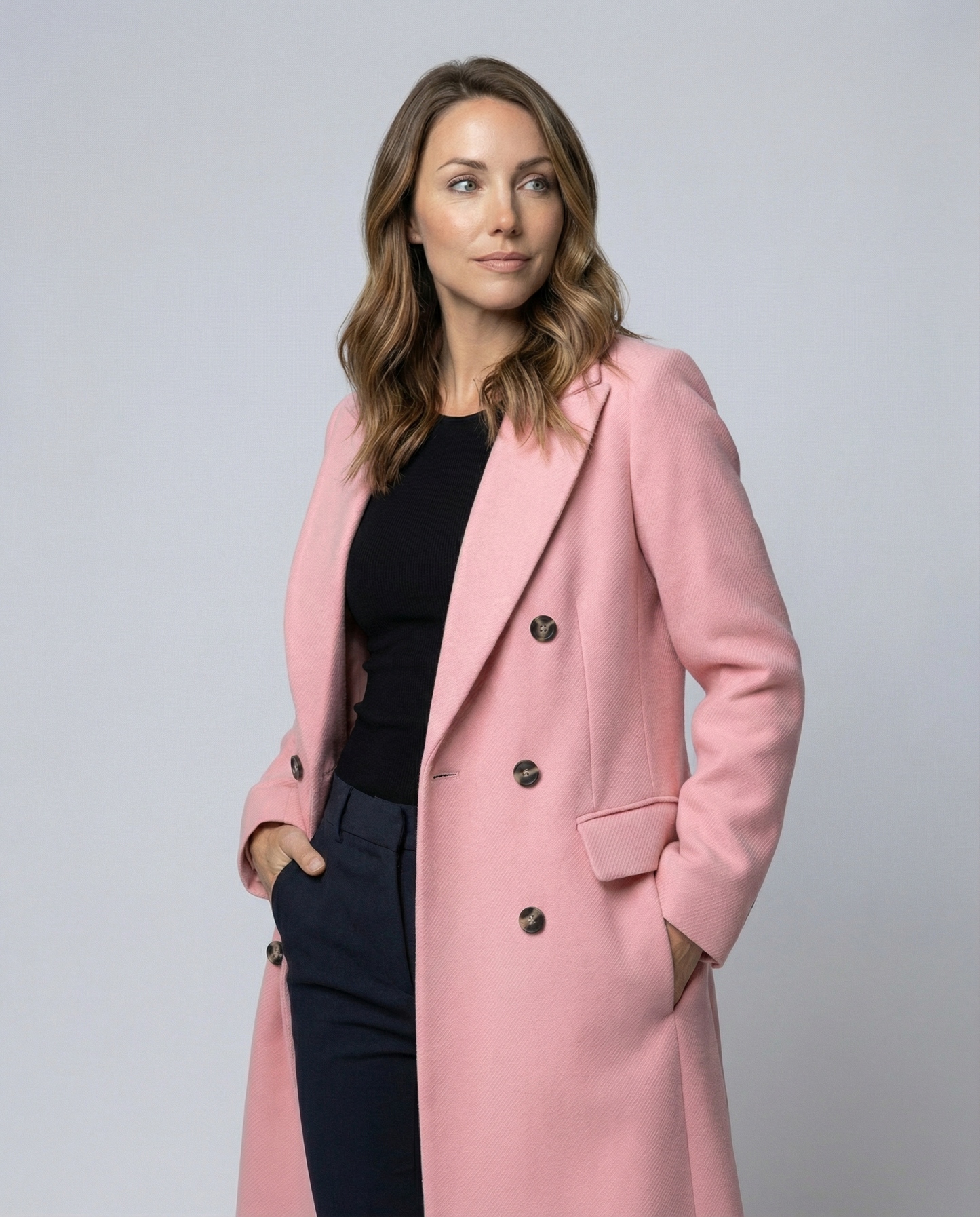 Stylish women's winter coat luxurious