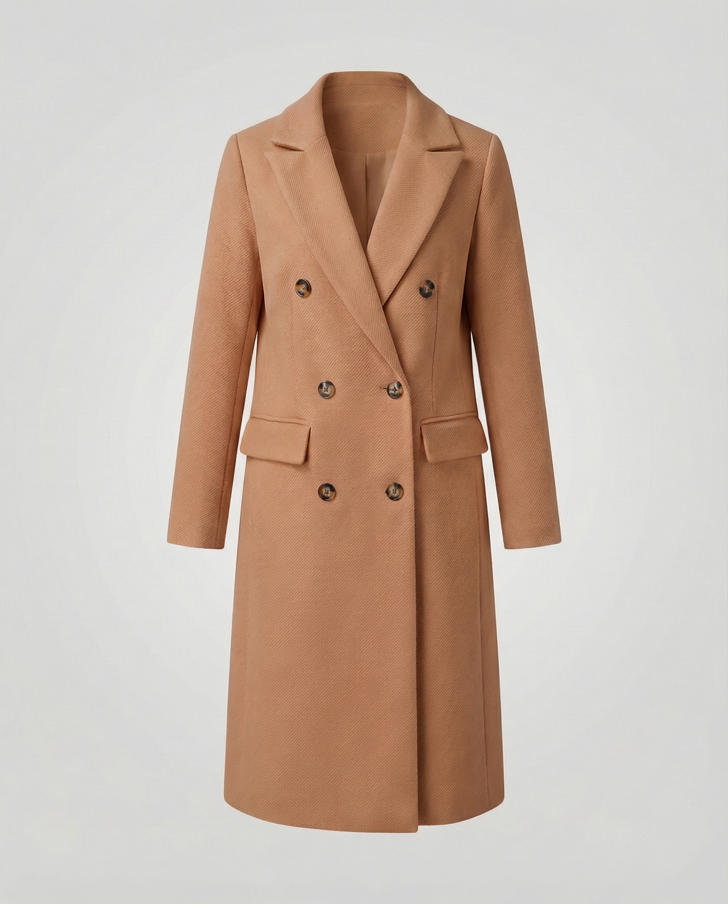 Stylish women's winter coat luxurious