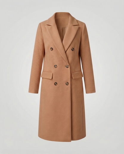 Stylish women's winter coat luxurious