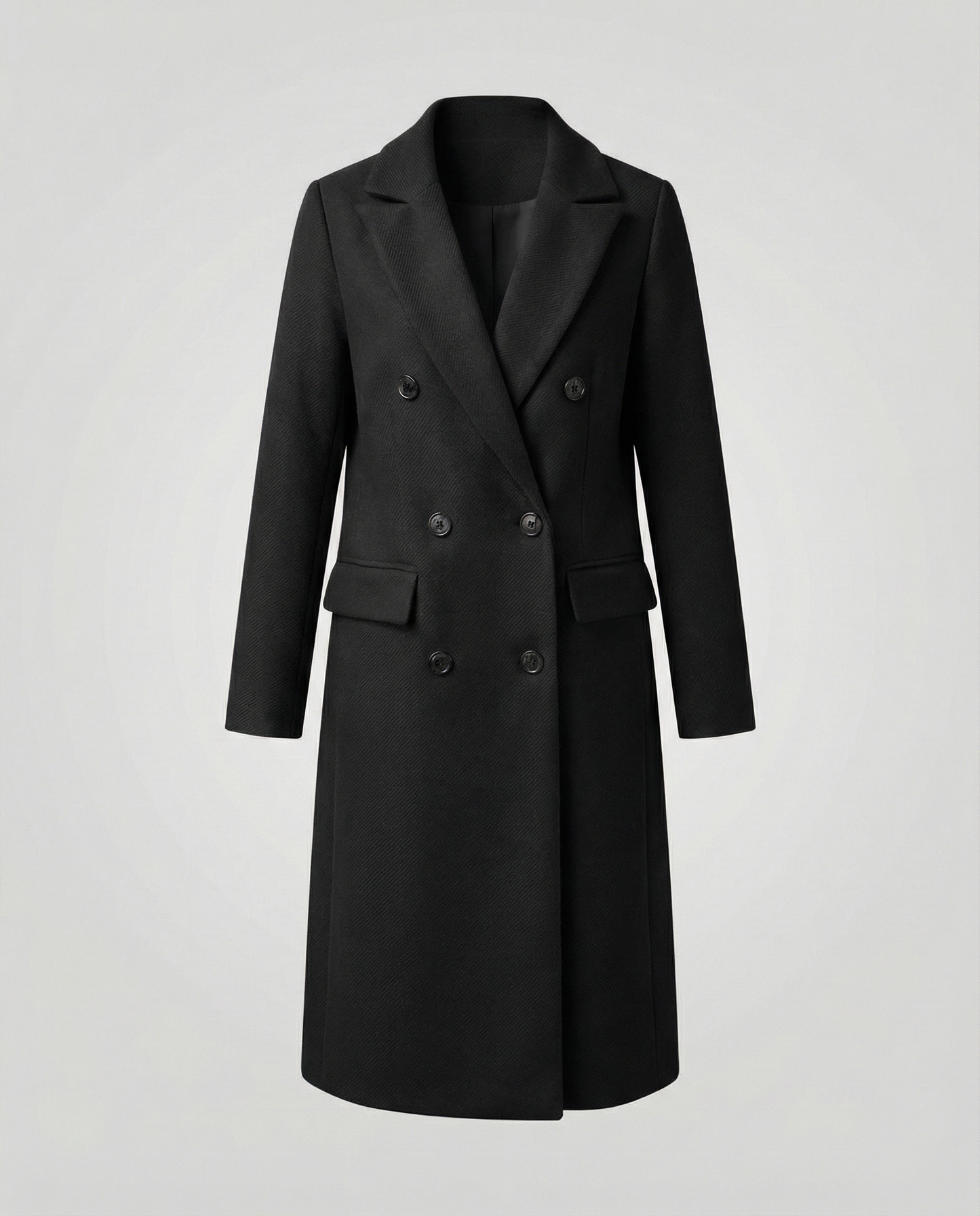 Stylish women's winter coat luxurious
