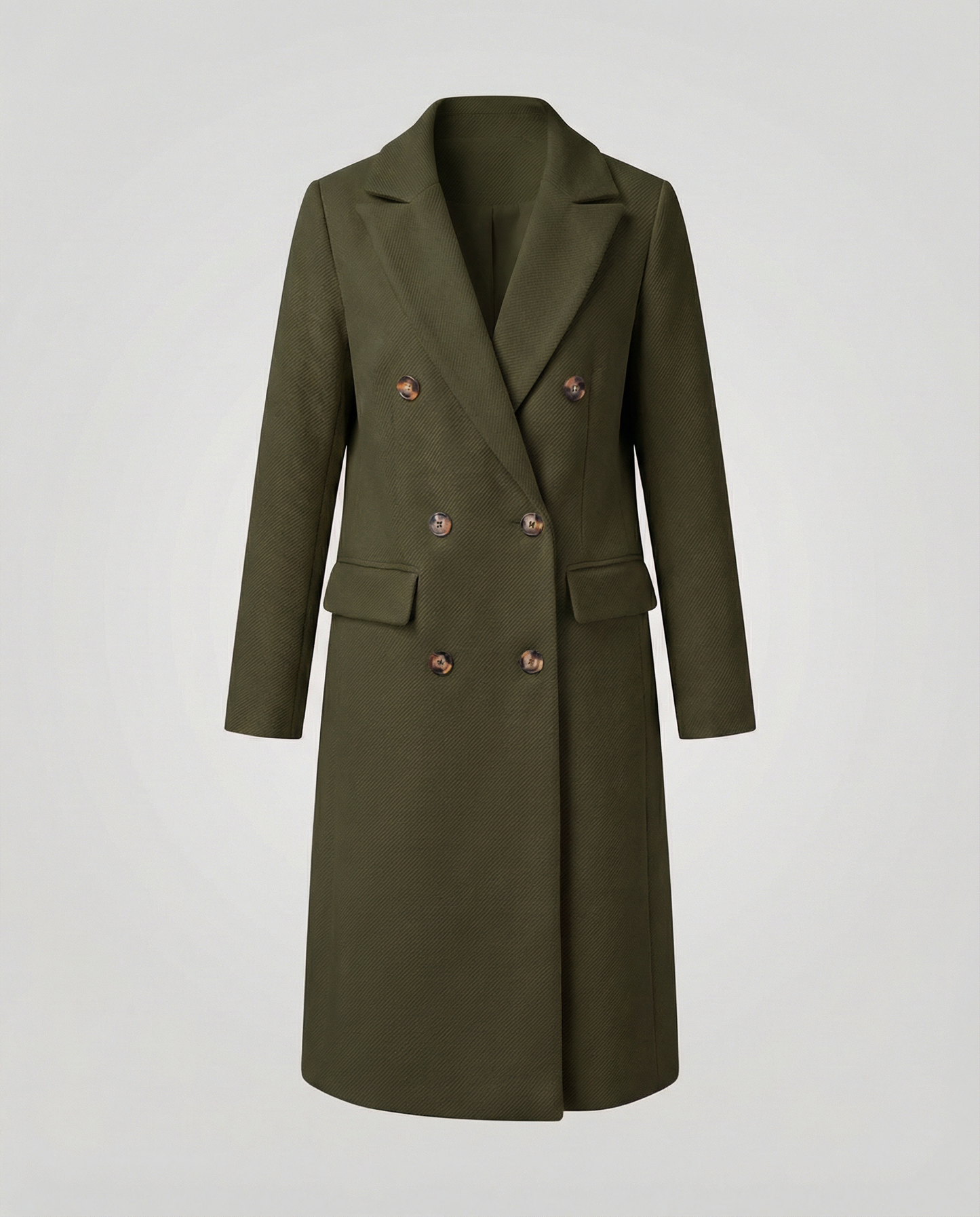 Stylish women's winter coat luxurious