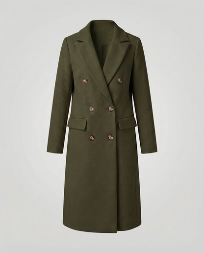 Stylish women's winter coat luxurious