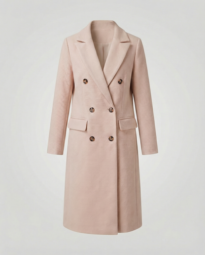 Stylish women's winter coat luxurious