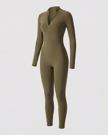 Autumn Stand Collar Women's Overall