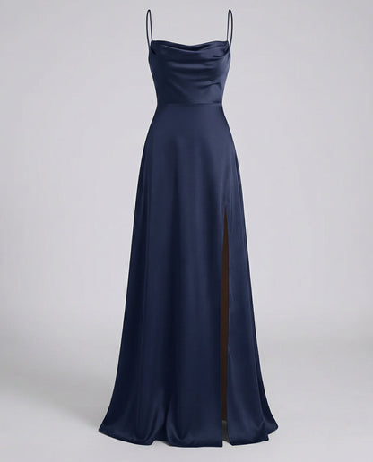 Elegant Silk Maxi Dress Women