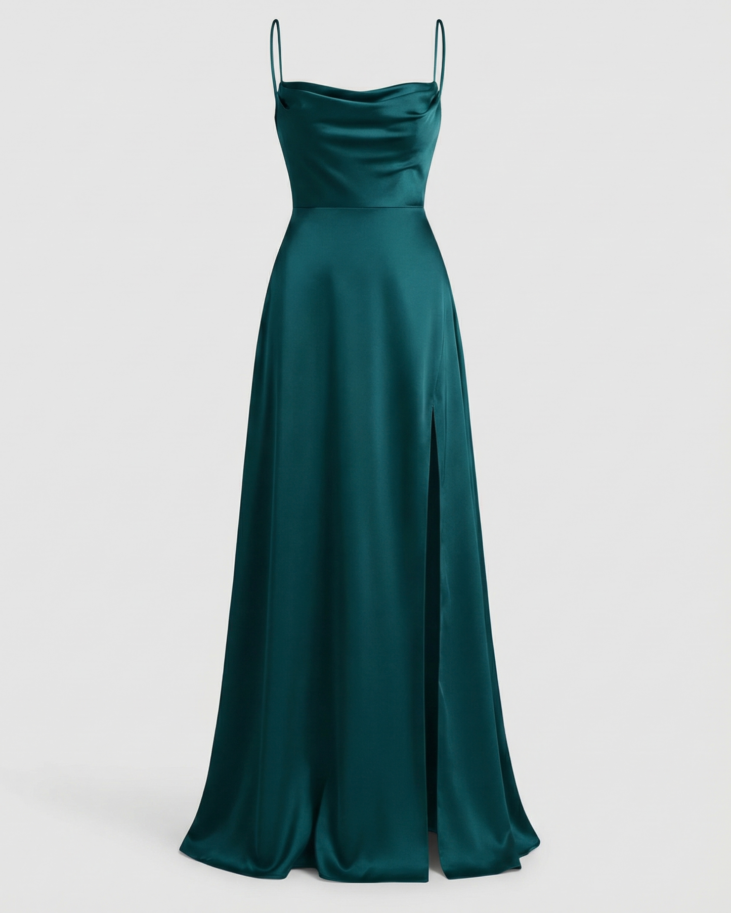 Elegant Silk Maxi Dress Women