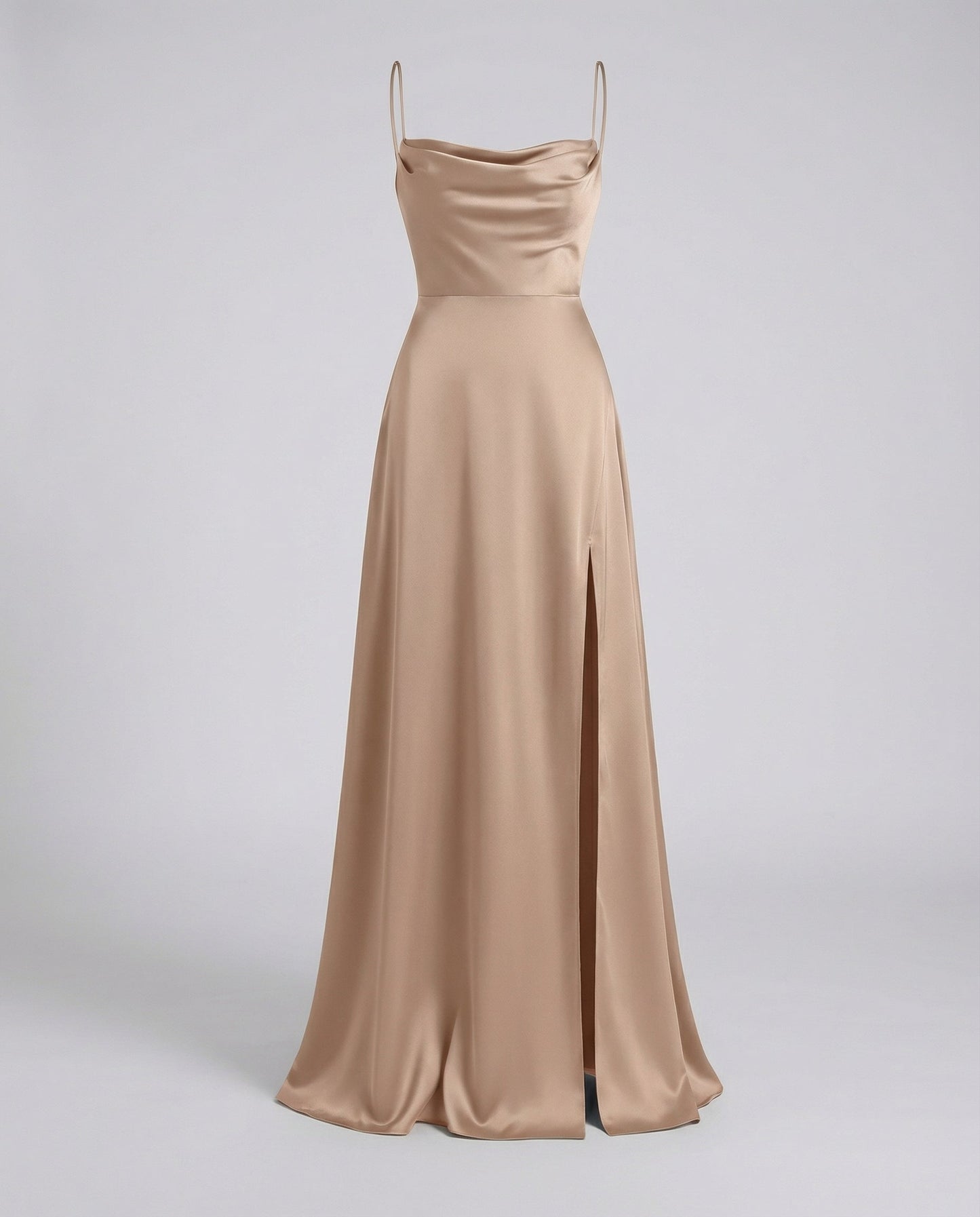 Elegant Silk Maxi Dress Women
