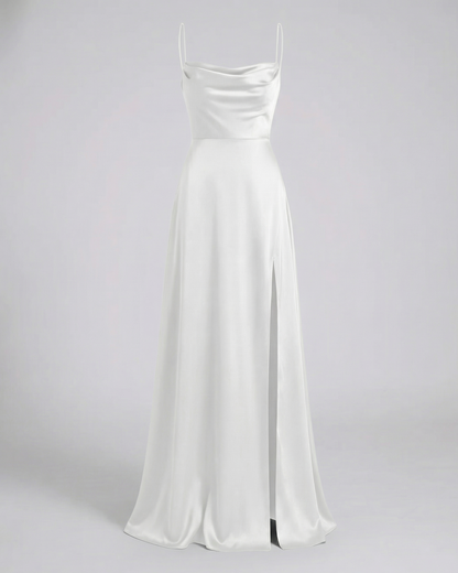 Elegant Silk Maxi Dress Women