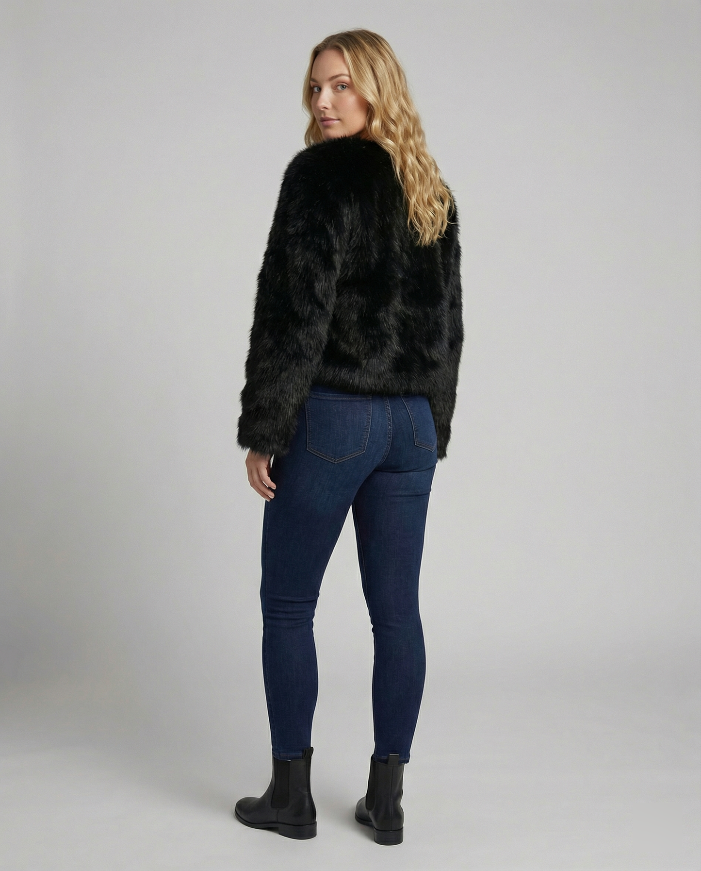 Faux Fur Short Coat Women