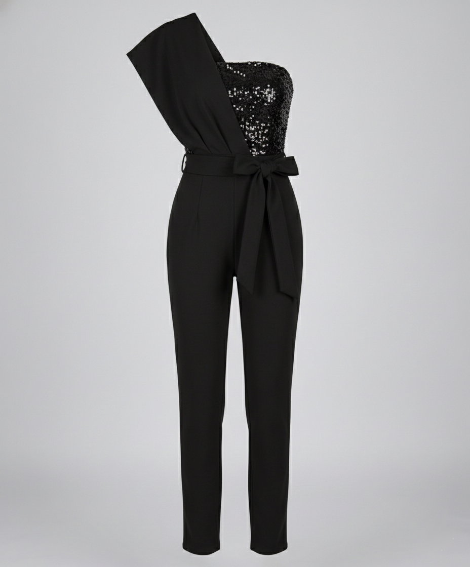Patchwork Sequin Jumpsuit Women