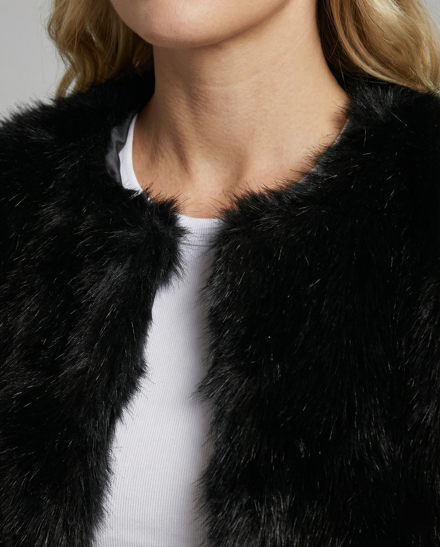 Faux Fur Short Coat Women