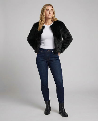 Faux Fur Short Coat Women
