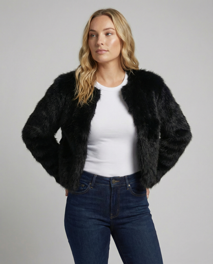 Faux Fur Short Coat Women