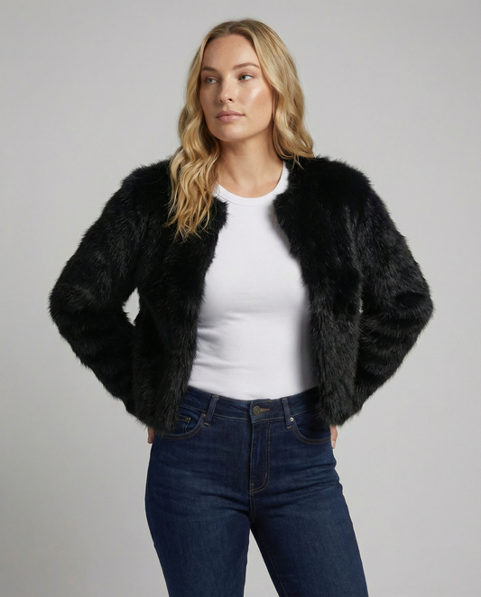 Faux Fur Short Coat Women